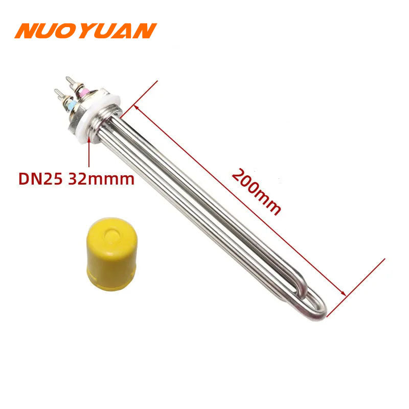 12v/24v/36v/48v/60v Heating Element Stainless Steel Immersion Water Heater DN25 dc Solar Water Heater Element