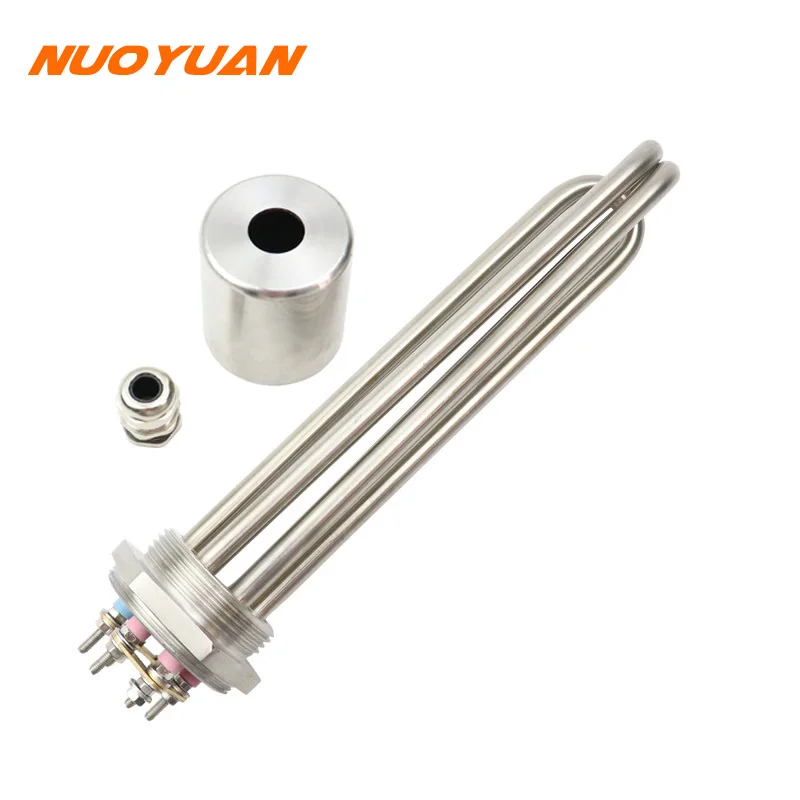 DN40 47mm Thread All SUS304 Stainless Steel Electric Tank Boiler Heater Immersion Water Heating Element 3kw/4.5kw/6kw/9kw/12kw